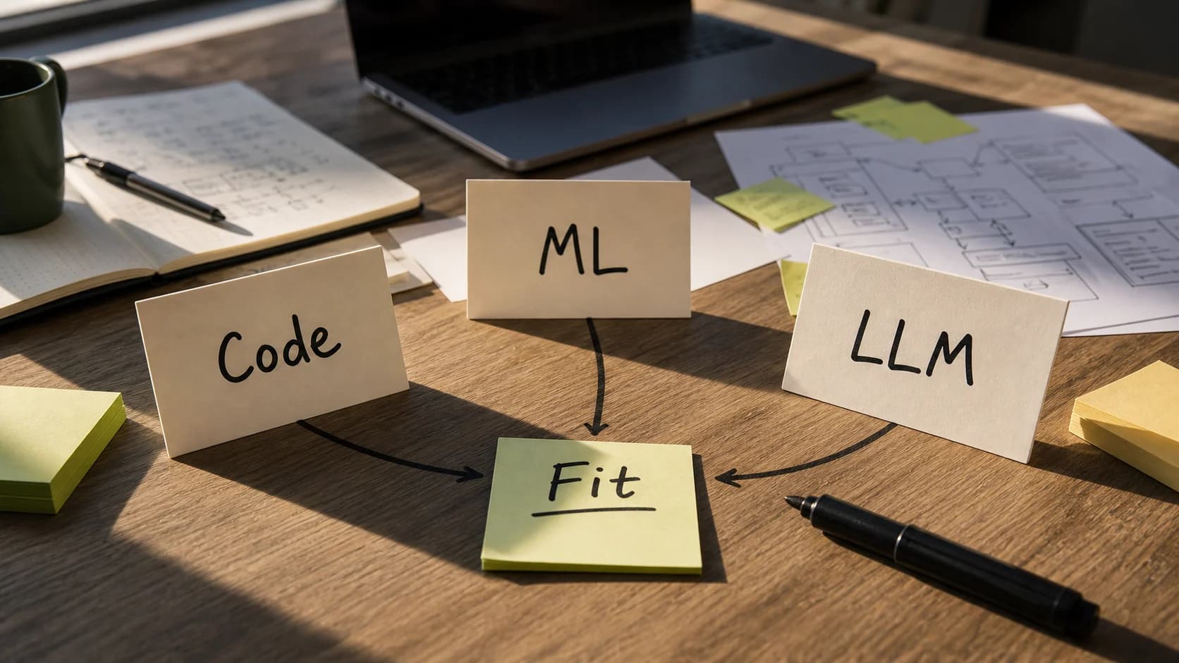 Regular Code, Machine Learning, or LLMs: A Business Guide